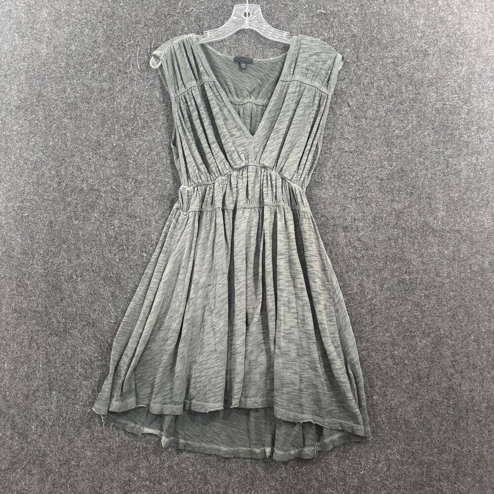 ATM Anthony Thomas Melilo Dress Women's Medium Green Jersey Ruched Mini